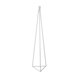 ARMADURA PIE SALON TRIANGLE METAL BLANCO S/PANTALLA