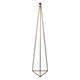 ARMADURA PIE SALON 140CM TRIANGLE METAL ORO S/PANTALLA