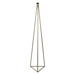 ARMADURA PIE SALON 140CM TRIANGLE METAL ORO S/PANTALLA
