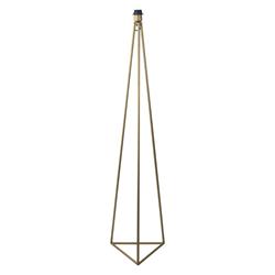 ARMADURA PIE SALON 140CM TRIANGLE METAL ORO S/PANTALLA