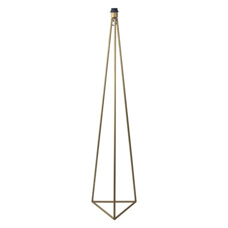 ARMADURA PIE SALON 140CM TRIANGLE METAL ORO S/PANTALLA