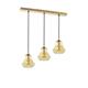 REGLETA SERIE LISE METAL ORO 3 L C/T AMBAR XTRELAMP