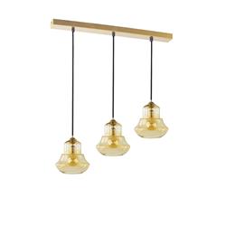 REGLETA SERIE LISE METAL ORO 3 L C/T AMBAR XTRELAMP