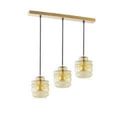 REGLETA SERIE OTTILIA METAL ORO 3 L C/T AMBAR XTRELAMP