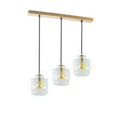 REGLETA SERIE OTTILIA METAL ORO 3L C/T TRANSPARENTE XTRELAMP