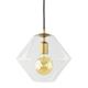 PLAFON SERIE ANNELI METAL ORO 3L C/T TRANSPARENTE XTRELAMP