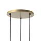 PLAFON SERIE FIONA METAL ORO 3 L C/T BLANCO MATE XTRELAMP