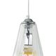 COLGANTE BIRGITTA CRISTAL CANELADO TRANSPARENTE XTRELAMP