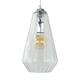 COLGANTE BIRGITTA CRISTAL CANELADO TRANSPARENTE XTRELAMP