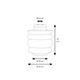 VIDRIO COLGANTE OTTILIA CRISTAL BLANCO 1LUZ XTRELAMP