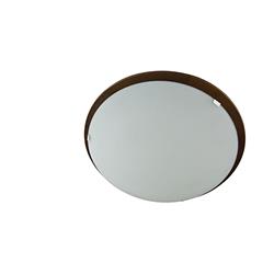 PLAFON LED 15W 4200K MADERA NOGAL/CRISTAL 25CM RDO