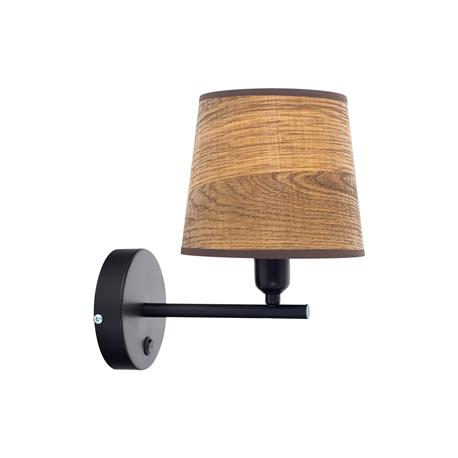 APLIQUE PARED AITANA NEGRO E14 C/P MAD/OSCURA XTRELAMP C/INT