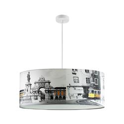 Lámpara de techo LISBOA PRINT PVC 2L D50