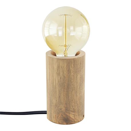 SOBREMESA MADERA ENVEJEC. 120MM REDONDO E27 XTRELAMP