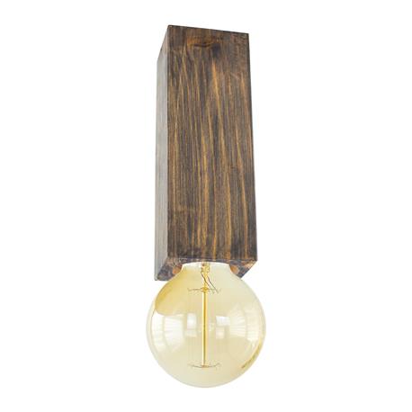 FOCO SUPERF.MADERA EUCALIPTO 200MM CUADRADO E27 XTRELAMP