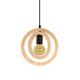 REGLETA 2 LUCES BIARRITZ MADERA NATURAL D20 XTRELAMP