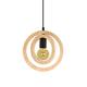 REGLETA 3 LUCES BIARRITZ MADERA NATURAL D20 XTRELAMP