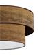 PLAFON AITANA MADERA OSCURA 2XE27 C/P XTRELAMP 40CM DOBLE