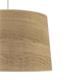 COLGANTE AITANA BLANCO E27 C/P MAD/CLARA XTRELAMP 45CM