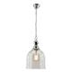 COLGANTE AZORES CROMO TRANSPARENTE 25CM