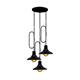 PLAFON 3 LUCES JAZZ NEGRO C/PANTALLA METAL XTRELAMP