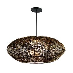 COLGANTE RATTAN COLOR ENV.ORO D60