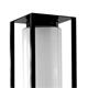 SOBREMURO METAL 1LUZ E27 NEGRO IP43 C/T BLANCO 50 CM