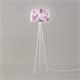 LAMPARA PIE SALON AZUCENA BLANCO E27 C/P 45CM XTRELAMP