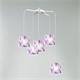 PLAFON 5 LUCES AZUCENA BLANCO C/P D60 XTRELAMP