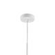 COLGANTE TEXTIL BLANCO PANTALLA PALMERA 1 LUZ D45 XTRELAMP