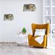 COLGANTE TEXTIL BLANCO PANTALLA PALMERA 1 LUZ D45 XTRELAMP