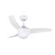 VENTILADOR DC LARS 18W BLANCO 3 ASP.6 VELOC.100D C/REMOTO