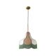 COLGANTE YUTE BEIG FLECOS VERDE CINTA BURDEO LIV 40CM XTREL
