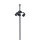 LAMPARA PIE MOSTAZA/BURDEO/MARRON LIV C/P 50CM XTRELAMP