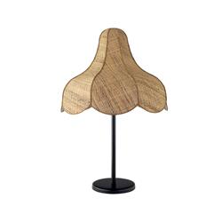 LAMPARA MESA TESSA RAFIA NATURAL 40 CM XTRELAMP