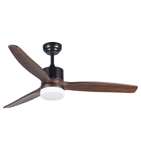 VENTILADOR DC MADSEN 18W NEGRO/ROBLE 3 ASP.6 VELOC.120D C/R