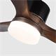 VENTILADOR DC MADSEN 18W NEGRO/ROBLE 3 ASP.6 VELOC.120D C/R