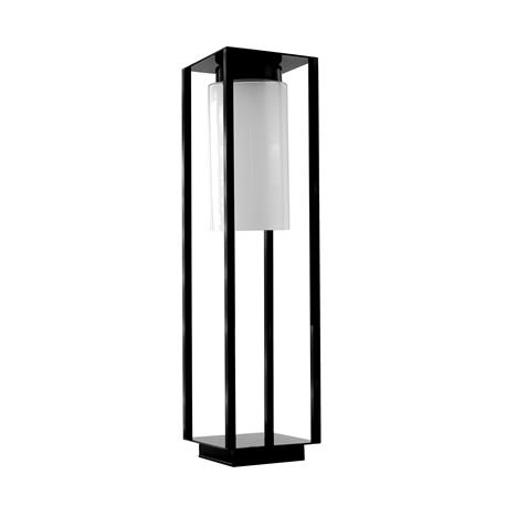 SOBREMURO METAL 1LUZ E27 NEGRO IP43 C/T BLANCA 100 CM