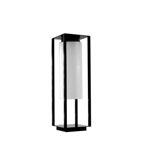 SOBREMURO METAL 1LUZ E27 NEGRO IP43 C/T BLANCO 50 CM