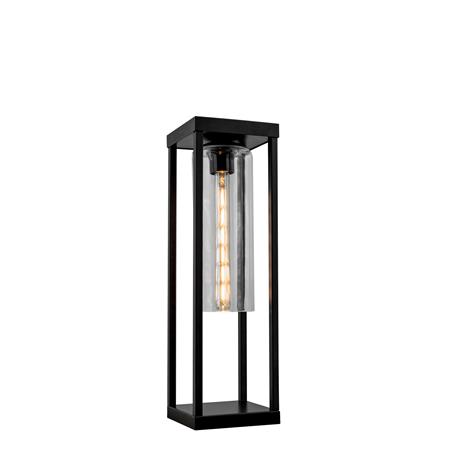 SOBREMURO METAL 1LUZ E27 NEGRO IP43 C/T TRANSPARENTE