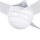 VENTILADOR DC LARS 18W BLANCO 3 ASP.6 VELOC.100D C/REMOTO