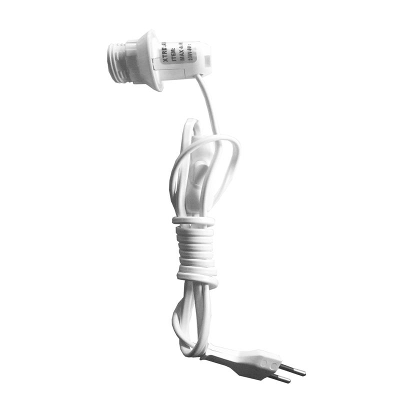 SOBREMESA CRISTAL E14 TOPE BLANCO