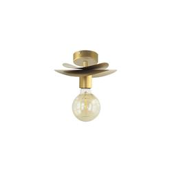 APLIQUE PARED SERIE VERA METAL ORO 1 L 20CM XTRELAMP