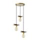 PLAFON SERIE VERA METAL ORO 3 L XTRELAMP