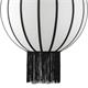 COLGANTE GRACE TEXTIL FLECOS BLANCO/NEGRO 60CM XTRELAMP