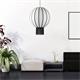 COLGANTE GRACE TEXTIL FLECOS BLANCO/NEGRO 60CM XTRELAMP