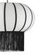 COLGANTE EVA TEXTIL FLECOS BLANCO/NEGRO 40CM XTRELAMP