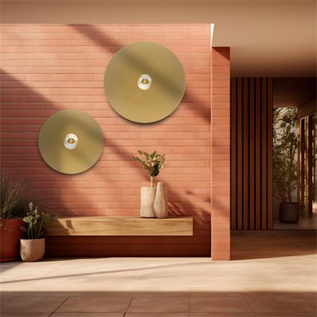 Aplique de pared Metal Nagore Oro 40