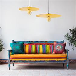 Lámpara de Techo NAGORE Metal Mostaza 48 Cm 1 Luz
