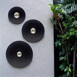 Aplique de pared Metal Nagore Negro 50